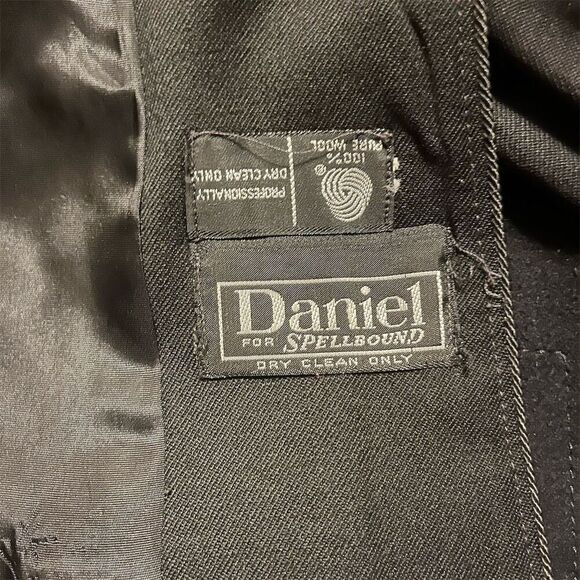 Daniel for Spellbound Women's Black Striped Skirt Suit Set Size 8 Vintage - Picture 3 of 8